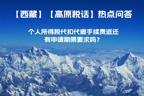 个人所得税代扣代缴手续费返还有申请期限要求吗？