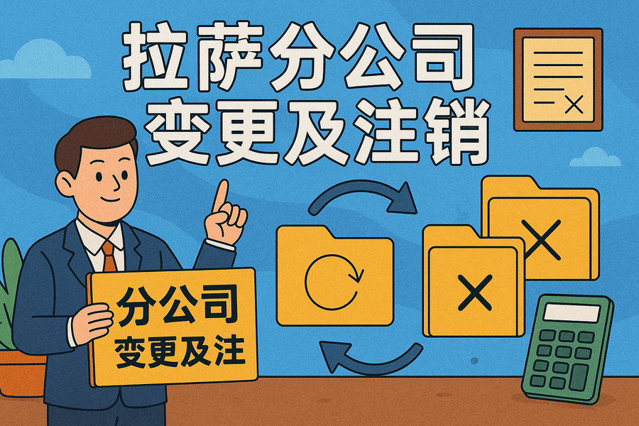 拉萨分公司营业执照及印章遗失，如何办理变更及注销？